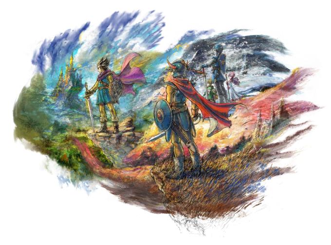 Dragon Quest I, II and III HD-2D artwork